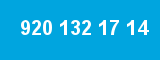 920 132 17 14